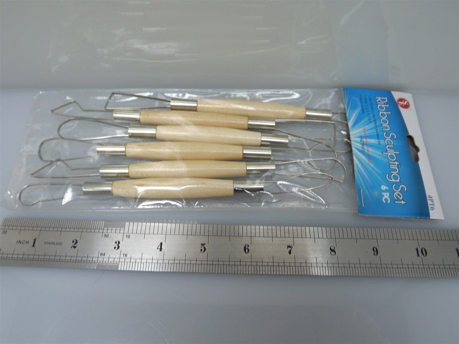 57 110.jpg Potter’s 6-Piece Double-Ended Ribbon Sculpting Tool Set – Clay Modeling and Wax Carving Tools, Sizes 1–6