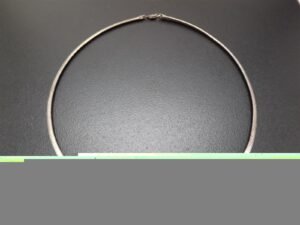 Vintage Sterling Silver Omega Necklace – Solid 925 Flat Omega Chain Collar Necklace, 21.1 Grams