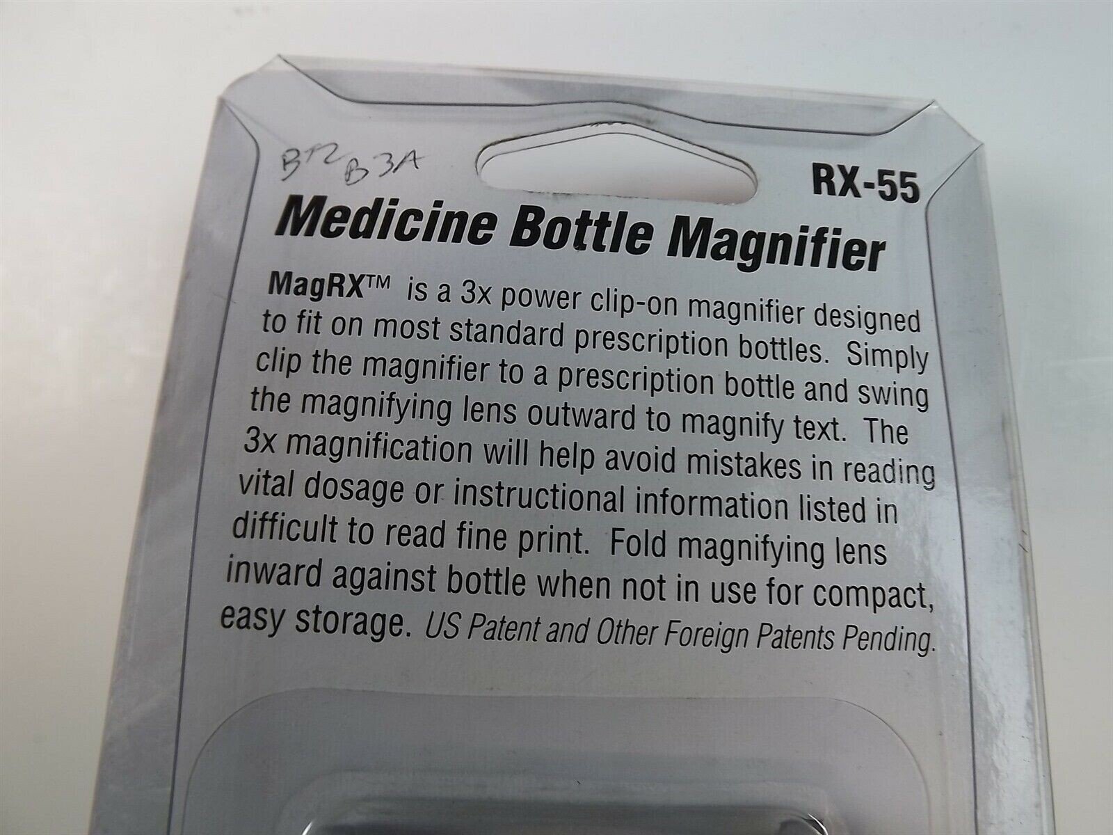 57 1658.jpg Carson RX-55 Clip-On Medicine Bottle Label Magnifier 3X – Prescription Label Reading Aid