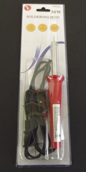 30 Watt Soldering Iron with Stand – 8-1/2″ Pencil Iron for Electronics Repair, Jewelry and Hobby Soldering