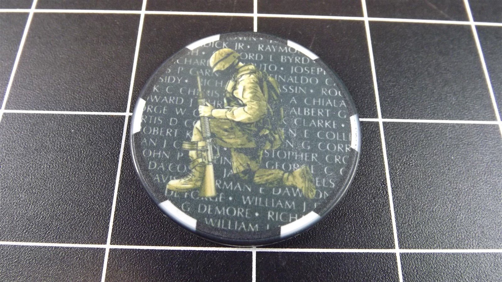 57 1839.jpg Wounded Warrior Freedom Isn’t Free Challenge Coin – C.H.A.M.P. Casino Style Chip, Made in USA