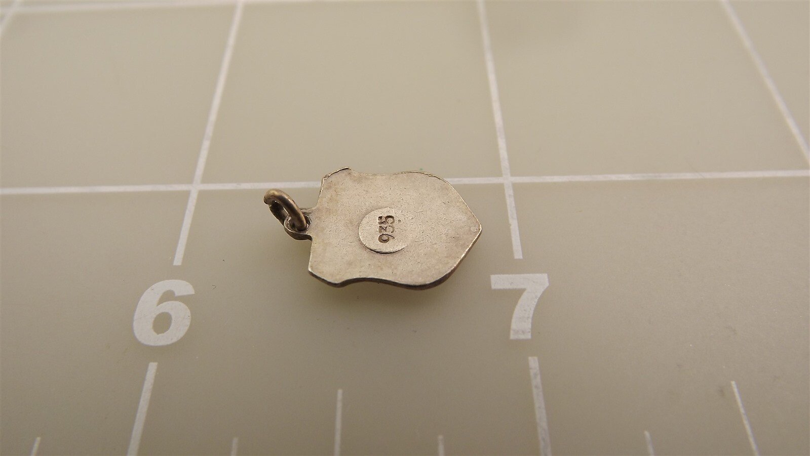 57 1844.jpg 935 Silver Bad Worishofen Germany Travel Charm Pendant – Souvenir Bracelet Charm, Stamped 935, 1.1 Grams