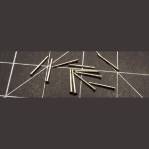 Sterling Silver 925 Tie Tack Posts Lot of 11 – NOS Flat Disc Pad Jewelry Findings, 0.5 Gram