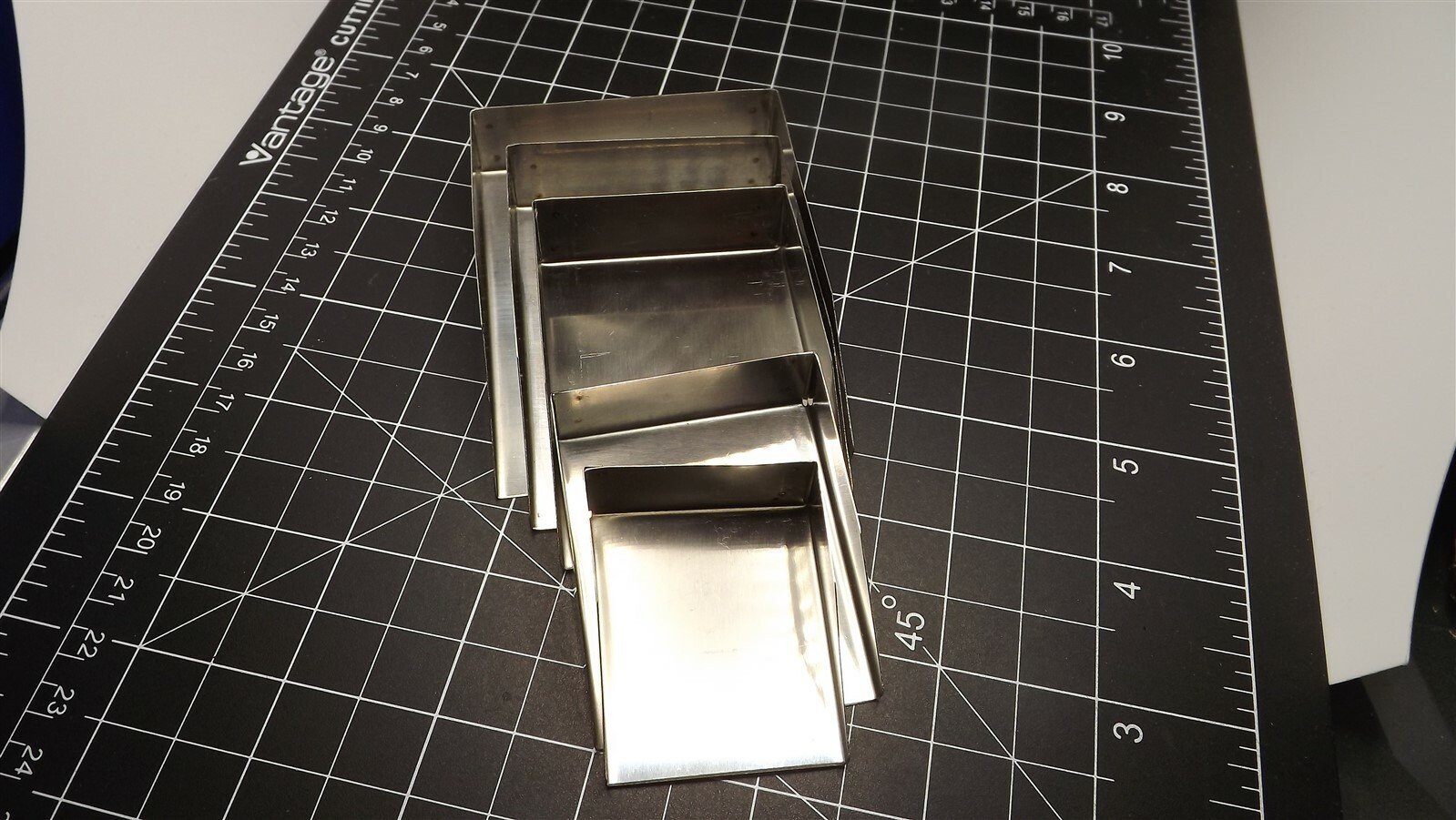 57 2717.jpg Jewelry Stone Tray Set 5 Piece – Metal Sorting Trays Labeled Diamond, Gold, Findings, Stones, Jewelers