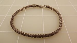 Sterling Silver 925 Twisted Rope Style Bracelet – 7″ Rope Chain Bracelet, Stamped 925, 6.7 Grams