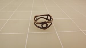 Sterling Silver 925 Double Wire Band Ring – Size 7, Thin Two Strand Stacking Style, 2.1 Grams