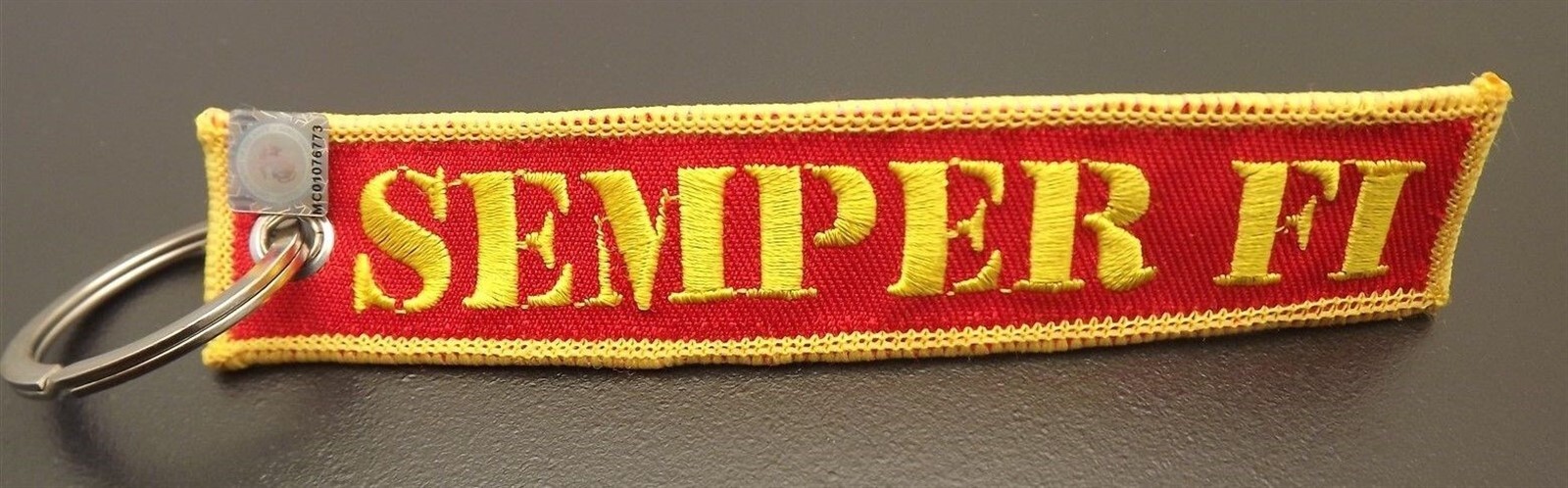 57 2996.jpg U.S.M.C. Semper Fi Embroidered Strap Keychain – Licensed Marine Corps Key Ring, Marine Veteran Gift