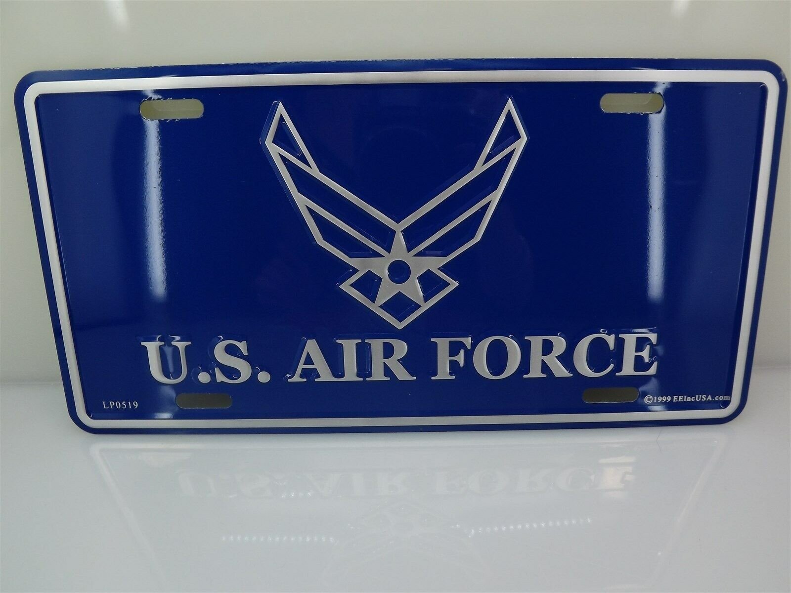 57 3093.jpg U.S. Air Force USAF Logo License Plate – Standard Size Embossed Military Car Tag, Made in USA