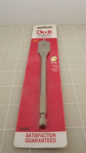 Do It Best 3/4″ x 6″ Spade Drill Bit – Wood Boring Paddle Bit for Clean Holes in Wood, Woodworking Bit
