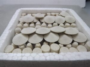 100-Piece Wool Mounted Polishing Buffs 3/32″ – Round, Bullet, Tapered & Ball Felt Bobs for Jewelers Rotary