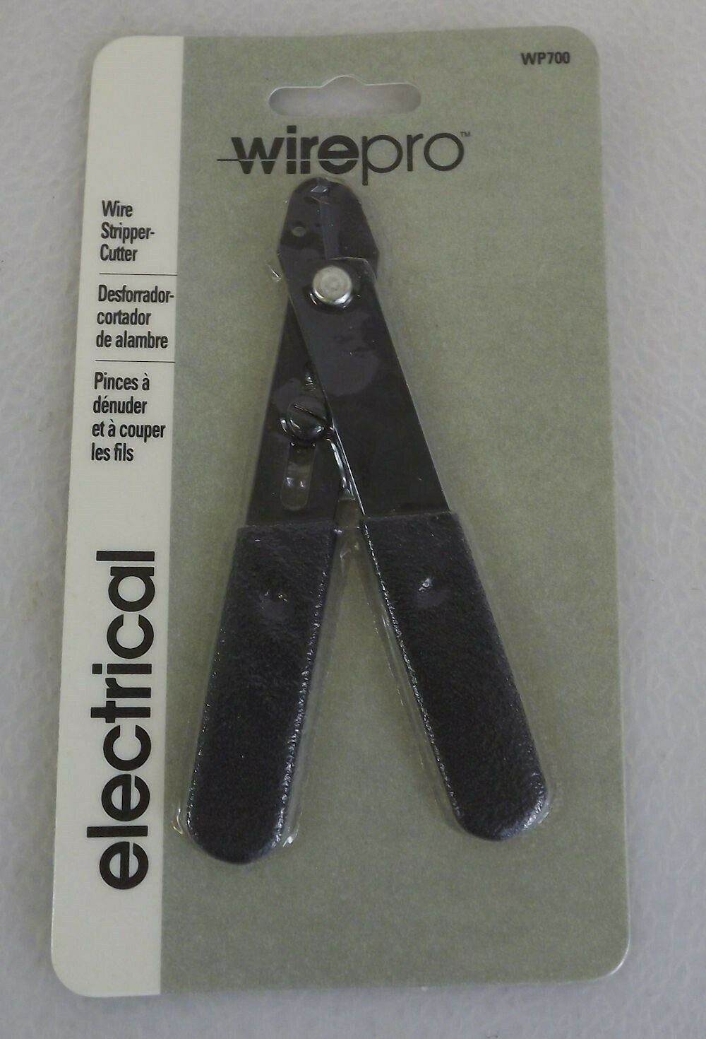 57 3148.jpg Klein Wirepro WP700 5″ Wire Stripper Cutter Pliers – Strips 12–26 AWG, Made in USA Electrician Hand Tool