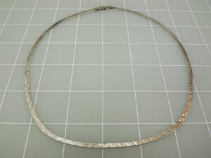 Sterling Silver 925 Diamond Cut Serpentine Chain Necklace – Made in Italy Thin Neck Chain 17″, 5.9 Grams