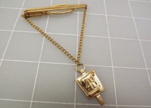 Vintage Hickok Class of ’48 Tie Clasp – Gold Tone Tie Clip Bar 3-1/2″ Graduation Class Year 1948
