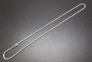 Solid Sterling Silver .925 Ball Chain Necklace 18″ – Bead Chain for Pendants, 6.3 Grams, New