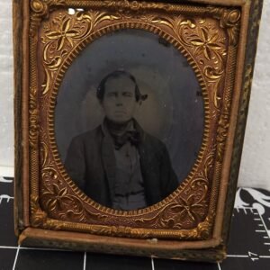 Antique Cased Photograph of a Gentleman, Virginia City Nevada – 1850s–1860s Ambrotype or Daguerreotype Portrait