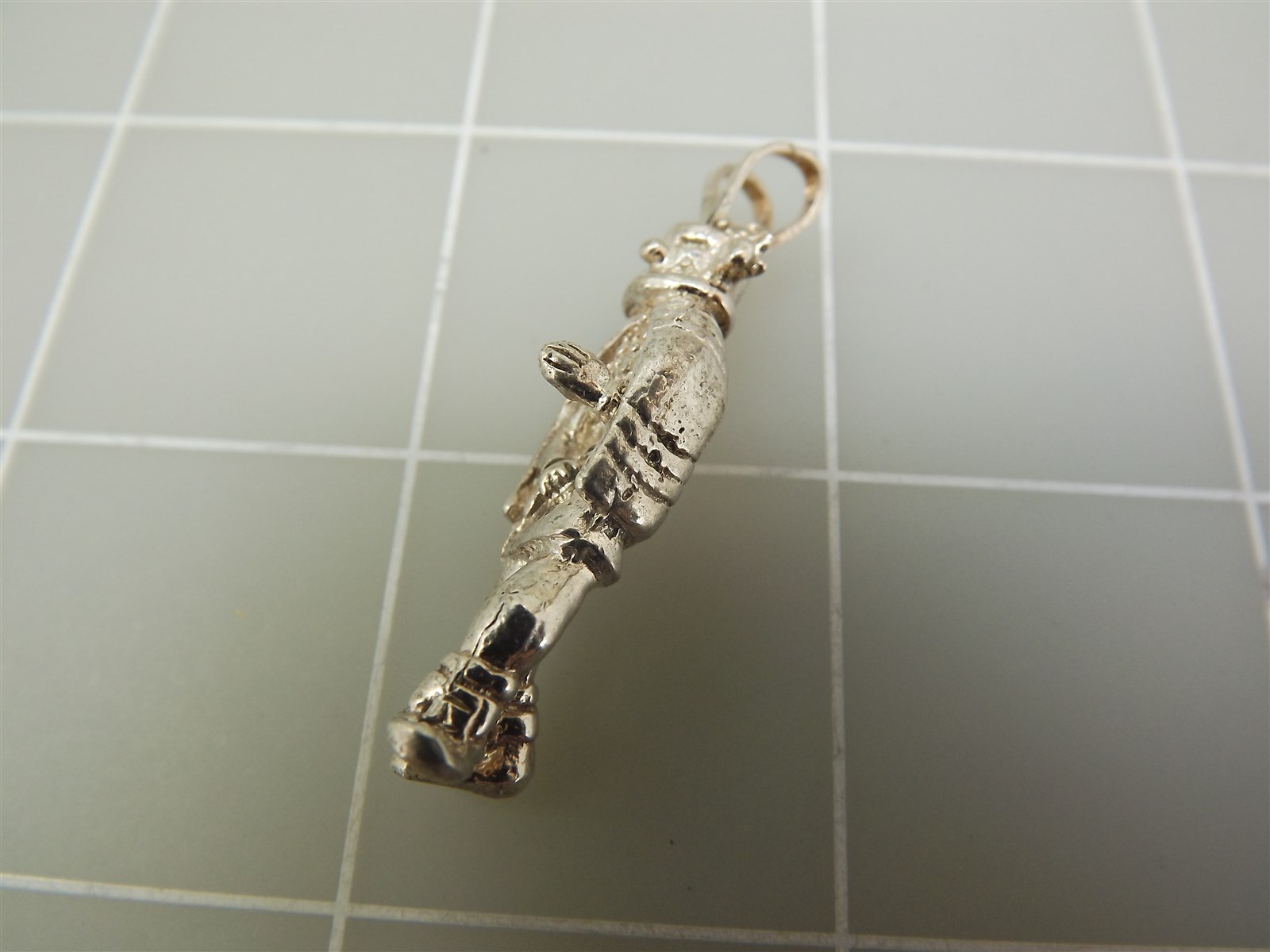 57 3558.jpg Sterling Silver Native American Style Wind Dancer Pendant – Acid Tested, 1 3/4″, 11.3 Grams