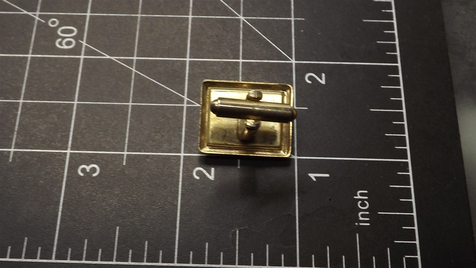 57 368.jpg Retro Vintage Cufflinks for Men – Mid-Century 1950s–1970s Modernist Design Pair, Toggle Back Closure