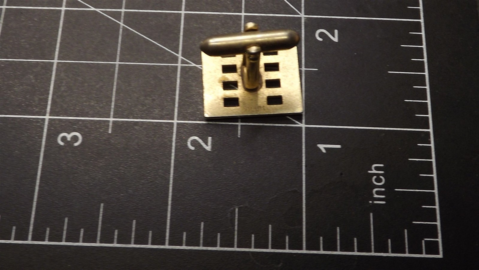 57 448.jpg Vintage Gentleman’s Cufflinks Pair – Mid-Century Retro Modern Style, Toggle Back Business Attire