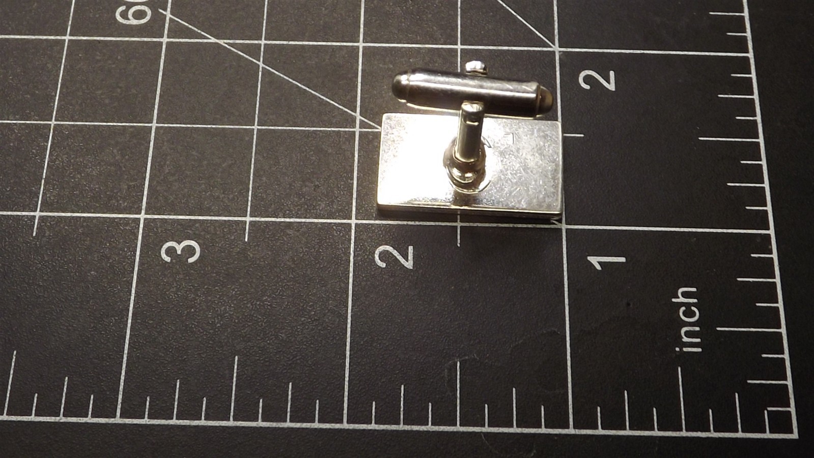 57 460.jpg Estate Vintage Cufflinks Pair – Mid-Century Men’s Retro Modernist Cuff Links, Toggle Back Fastening