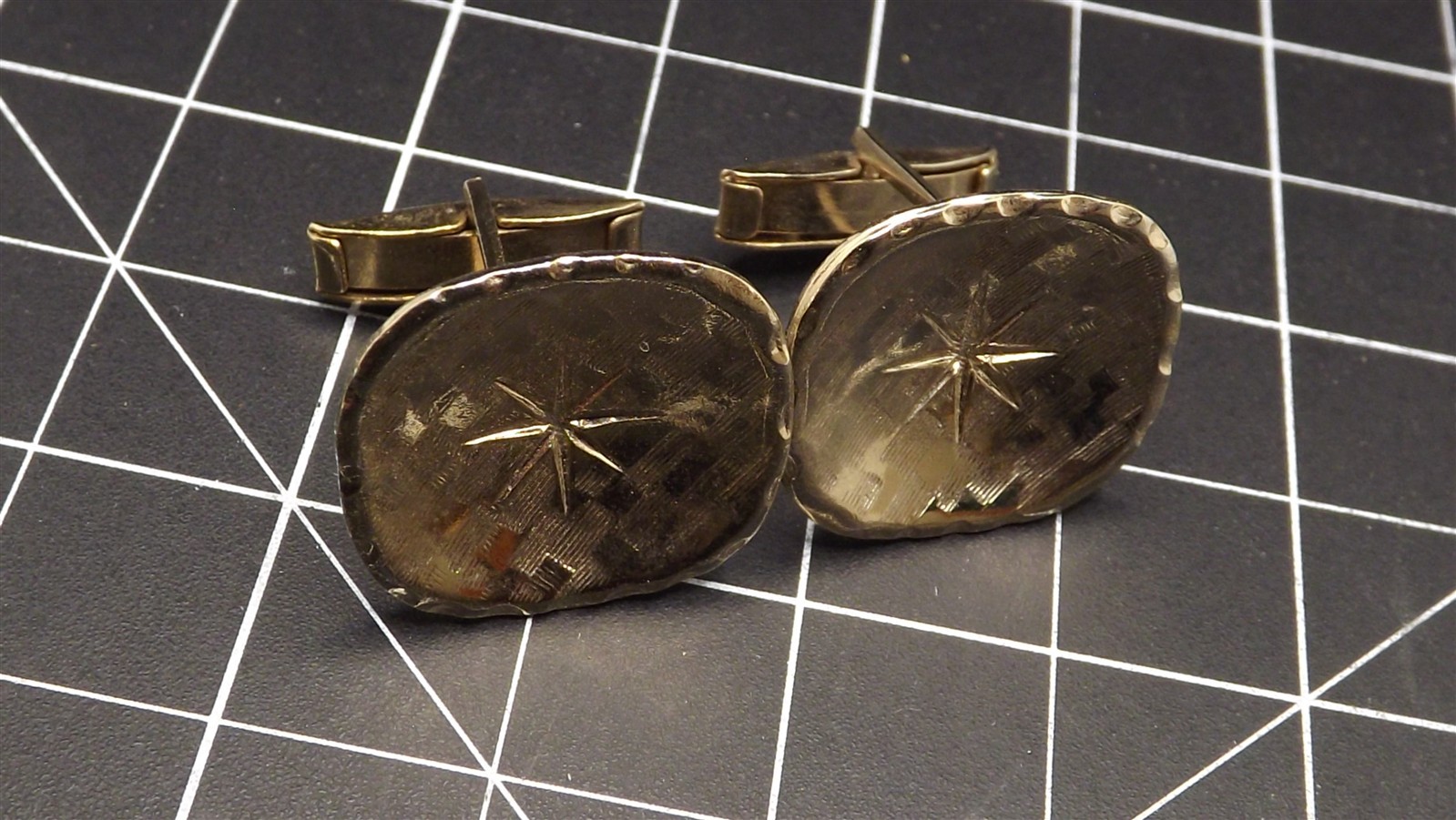 57 465.jpg Retro Mid-Century Cuff Links for Men – Vintage 1950s–1970s Pair, Toggle Back, Groomsman Gift Idea