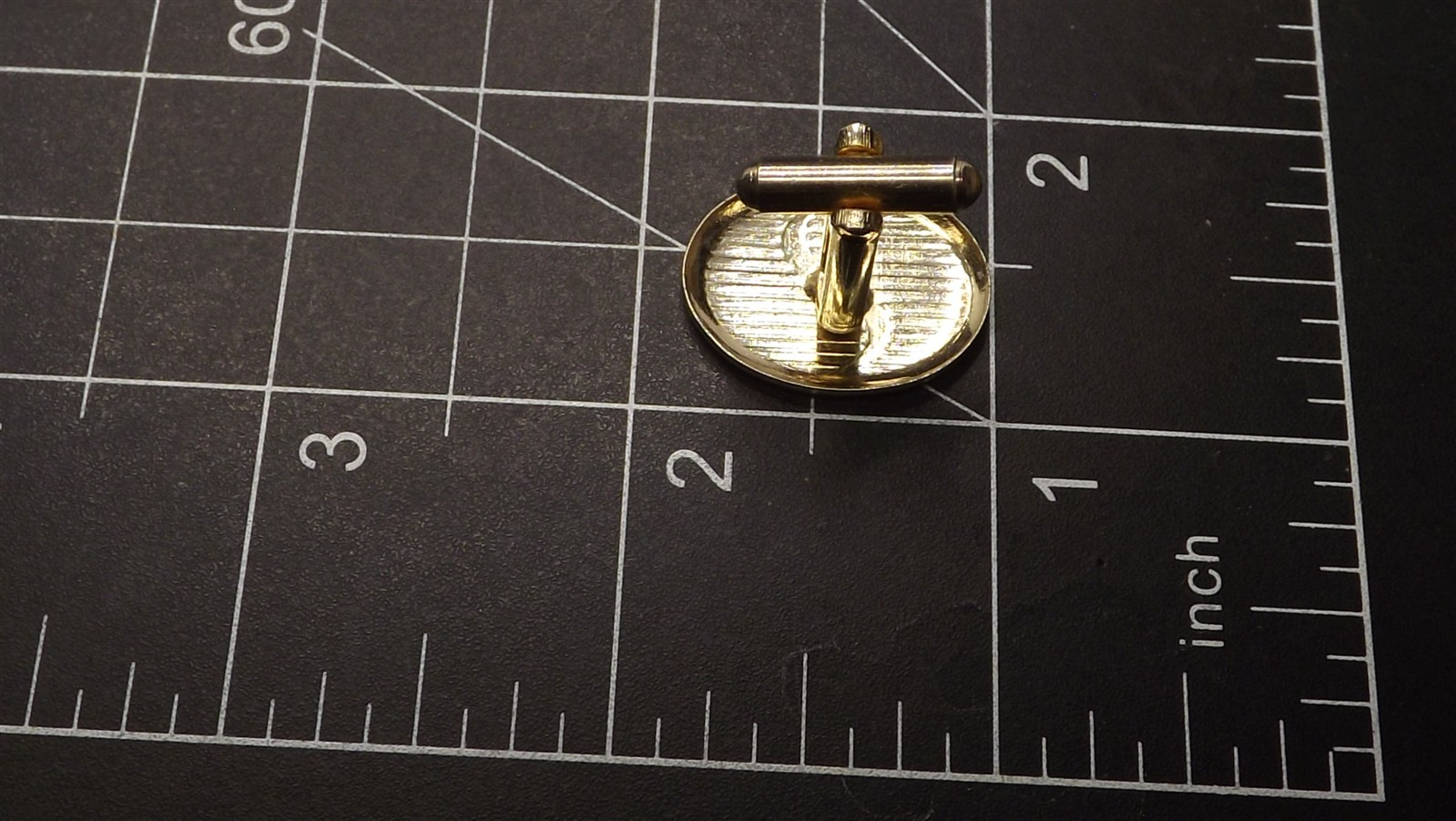 57 511.jpg Mid-Century Men’s Vintage Cufflinks Pair – Post-War Modernist Retro Design with Toggle Back Closures