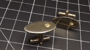 Men’s Mid-Century Cufflinks – Vintage Retro Modernist Cuff Link Pair for Tuxedo & Suit, Toggle Back
