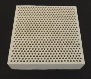 Alumina Ceramic Soldering Plate 3″ x 3″ with 621 Holes – Jewelers Soldering Block Rated to 2,200°F