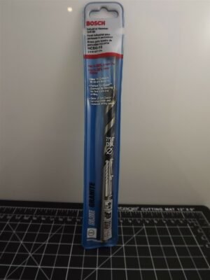 Bosch HCBG-15 Blue Granite Hammer Drill Bit 7/16″ x 6″ – Carbide Masonry Bit for Concrete, Brick and Stone