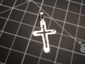 Solid Sterling Silver .925 Cross Charm Pendant – Small Christian Cross Necklace Charm