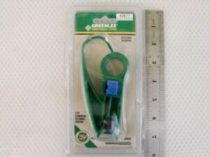 Greenlee 45677 Kwik Stripper UTP and Coax Cable Stripper – USA Made Cat 5 and TV Cable Stripping Tool