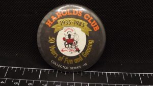Harolds Club Reno “50 Years of Fun and Gaming” Collectible – Nevada Casino Memorabilia, Mack Estate