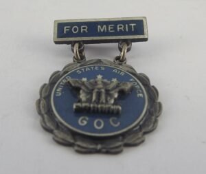 Vintage U.S. Air Force GOC Merit Enamel Pin