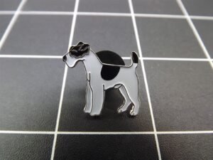 Fox Terrier Dog Lapel Pin – Enamel