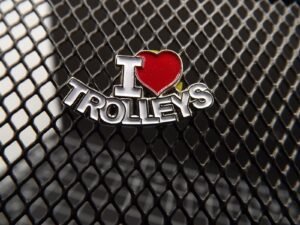 "I Love Trolleys" Lapel Pin
