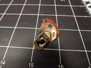 "Bring Them Home" POW U.S. & State Flag Lapel Pin (Style M)
