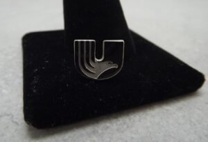 Vintage Silver-Tone Eagle Award Lapel Pin