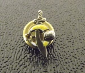 Vintage Small Shriners Sterling Silver Enamel Pin – 0.5 g