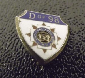 Vintage Sterling Silver D of '98 National Auxiliary Pin – 2.0 g
