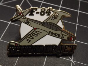 F-84 Thunderjet Lapel Pin – Enamel