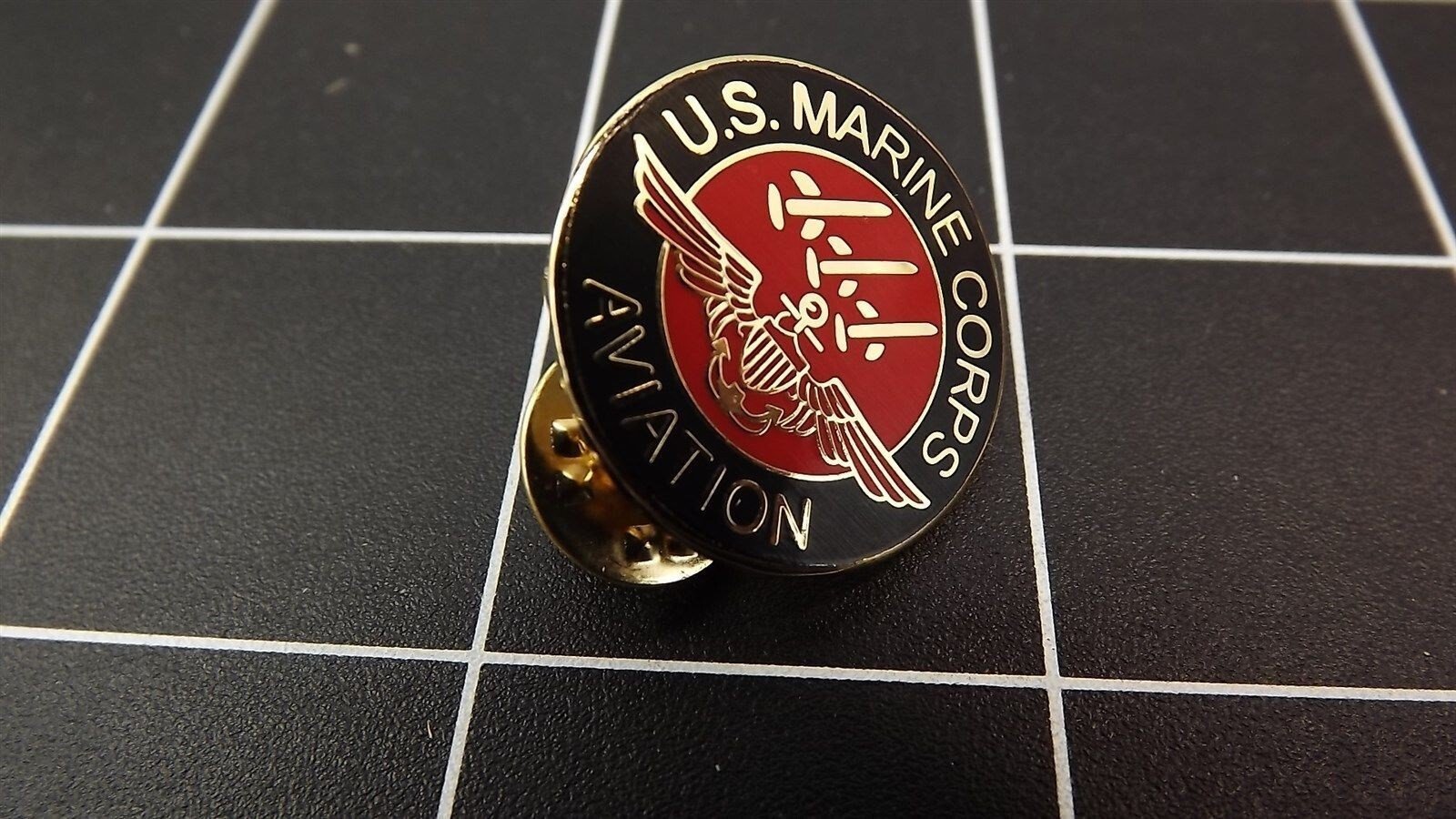 s l1600 1333.jpg U.S. Marine Corps Aviation Insignia Lapel Pin – Enamel USMC Aviation Hat Pin for Aviators & Aircrew – view 2
