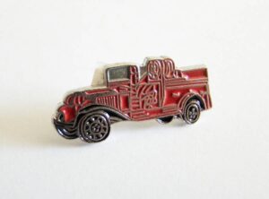 Antique Fire Truck Lapel Pin