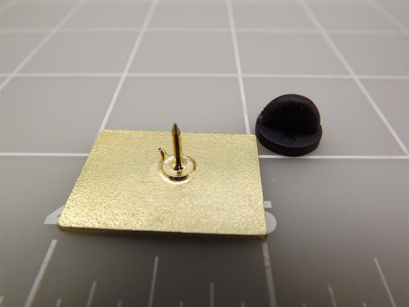s l1600 13477.jpg "The Few, The Proud, The Marines" Lapel Pin – Pre-Owned USMC Recruiting Slogan Hat Pin – view 3