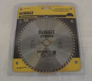 DeWalt DW4712BL High-Performance 7″ Masonry Blade – 5/8″ Round & 13/16″ Diamond Arbor, Wet or Dry – Concrete, Stone, Brick, Block & Tile