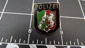 German Police "Polizei" Shield Lapel Pin – Enamel