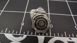 Wisconsin State Patrol Badge Lapel Pin – Silver-tone
