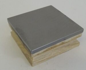 Steel Bench Block with Wood Base Jeweler Tool Goldsmith Silversmith – Jeweler's Bench Tool for Goldsmiths, Silversmiths & Hobby Crafters, New