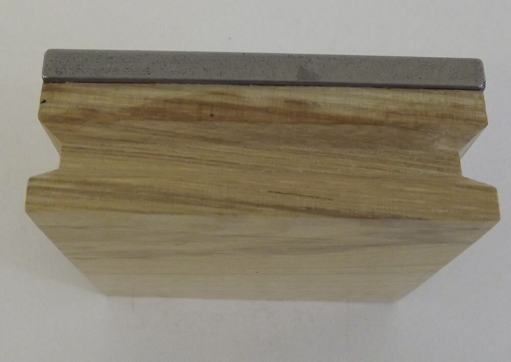 s l1600 16079.jpg Steel Bench Block with Wood Base Jeweler Tool Goldsmith Silversmith – Jeweler's Bench Tool for Goldsmiths, Silversmiths & Hobby Crafters, New – view 2