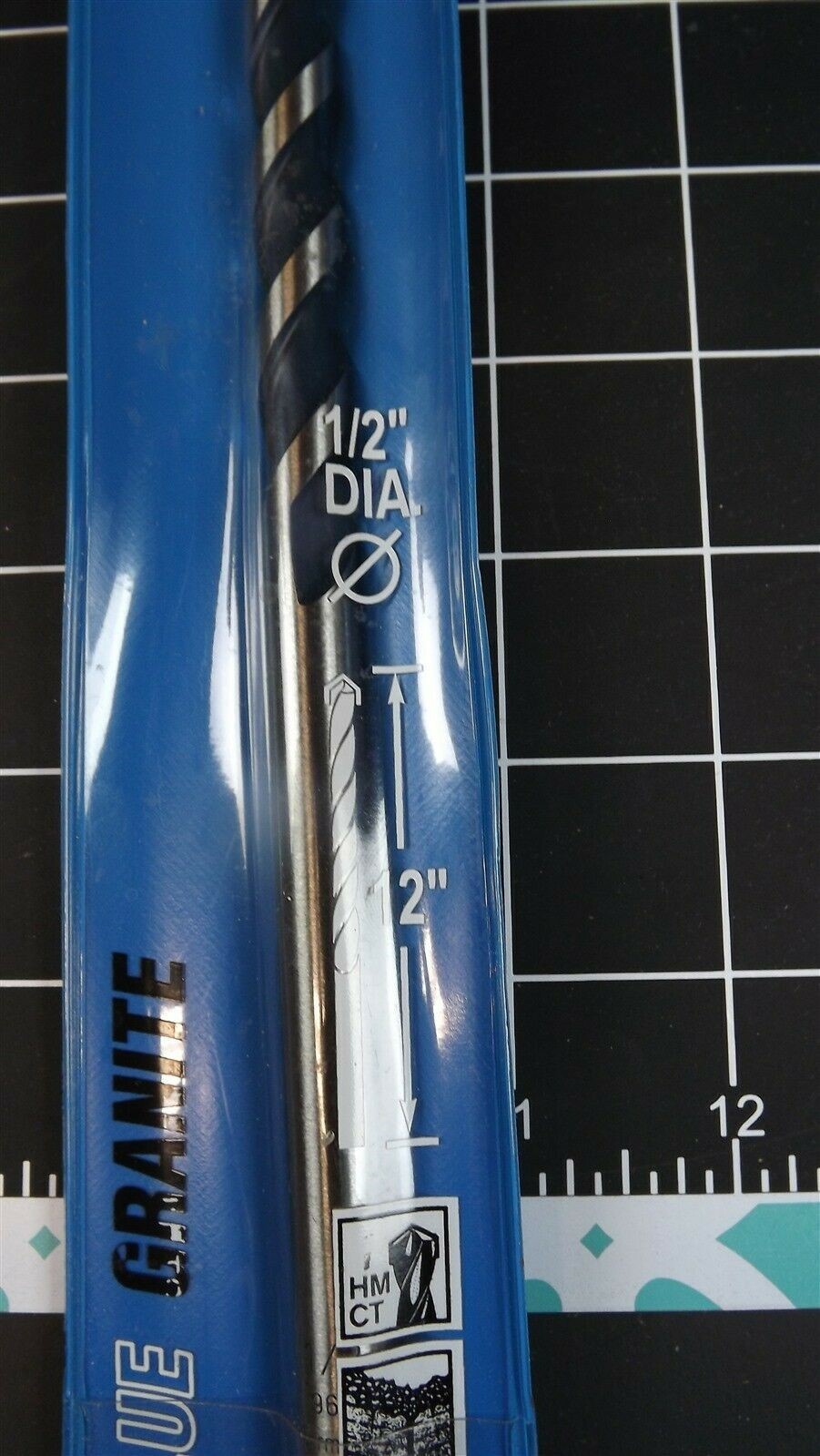 s l1600 16117.jpg Bosch HCBG-18 1/2 in. x 12 in. Drill Bit Blue Granite – Quality Tool for Home, Shop & Jobsite, New – view 2
