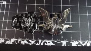 Collectible Bright Finish Stainless Steel Belt Buckle Eagle Hand Guns – Collectible Belt Buckle, New
