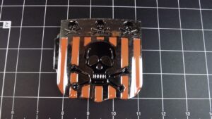 Collectible Bright Finish Enamel-Stainless Steel Belt Buckle Skulls – Collectible Belt Buckle, New